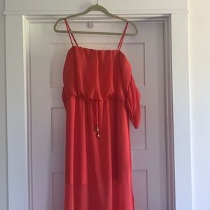 Coral dress